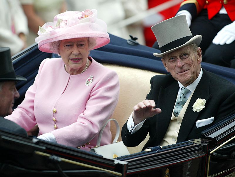Queen Elizabeth Ii And Prince Phillip Duke Of Edinburgh Arrive At Royal Ascot.