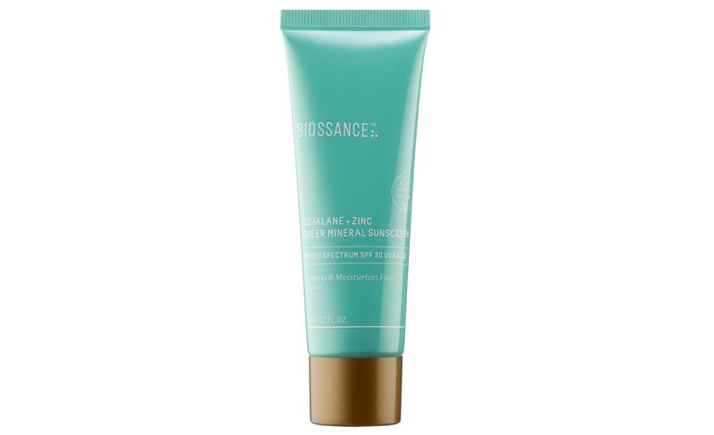 Biossance Squalane + Zinc Sheer Mineral Sunscreen SPF 30 / PA +++ ($700, sephora.com.mx)
