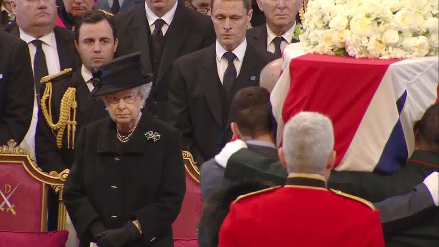 The funeral of Margaret Thatcher, London, Britain - 17 Apr 2013