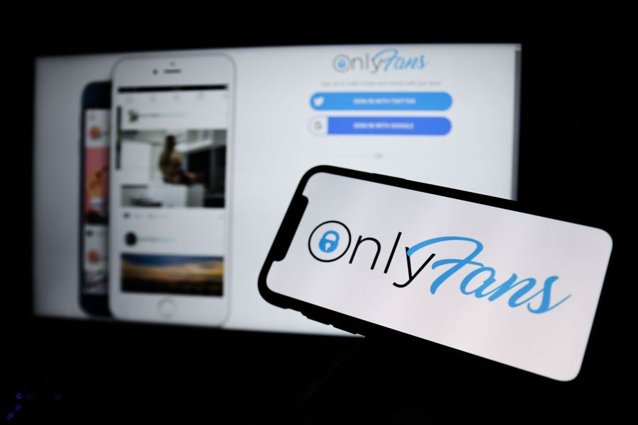 OnlyFans Photo Illustrations, Krakow, Poland - 27 Apr 2021