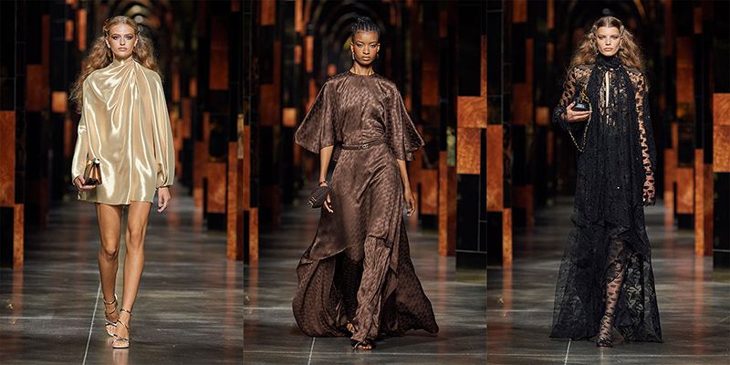 Fendi SS22 Kim Jones Bianca Jagger disco
