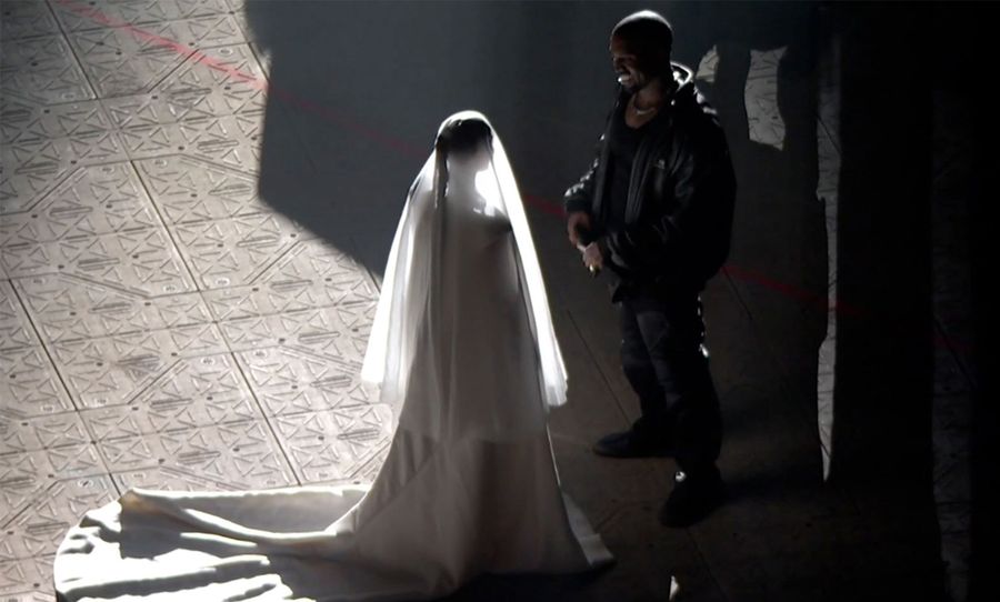 kim kardashian casa kanye west donda balenciaga couture