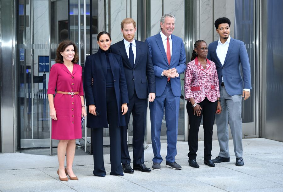 The Duke And Duchess Of Sussex Visit One World Observatory With NYC Mayor Bill De Blasio