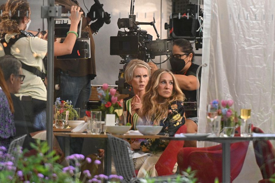  'And Just Like That...'  on set filming, New York, USA - 13 Jul 2021