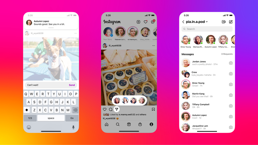 instagram mensajes