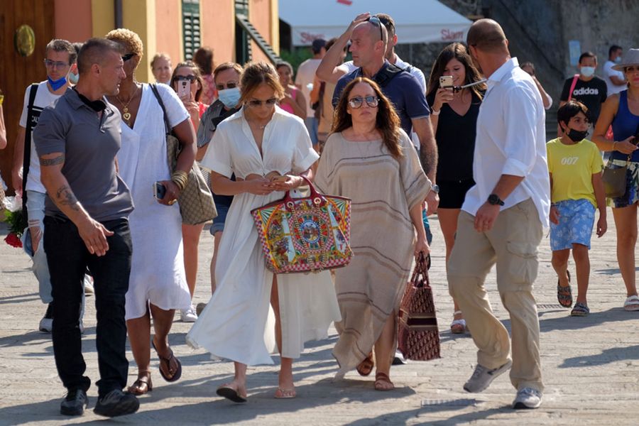 Celebrity Sightings In Portofino - July 31, 2021