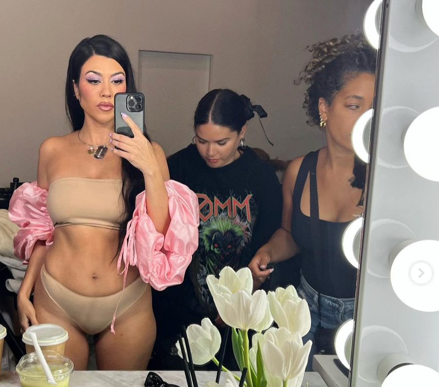 Kourtney kardashian aumento de peso