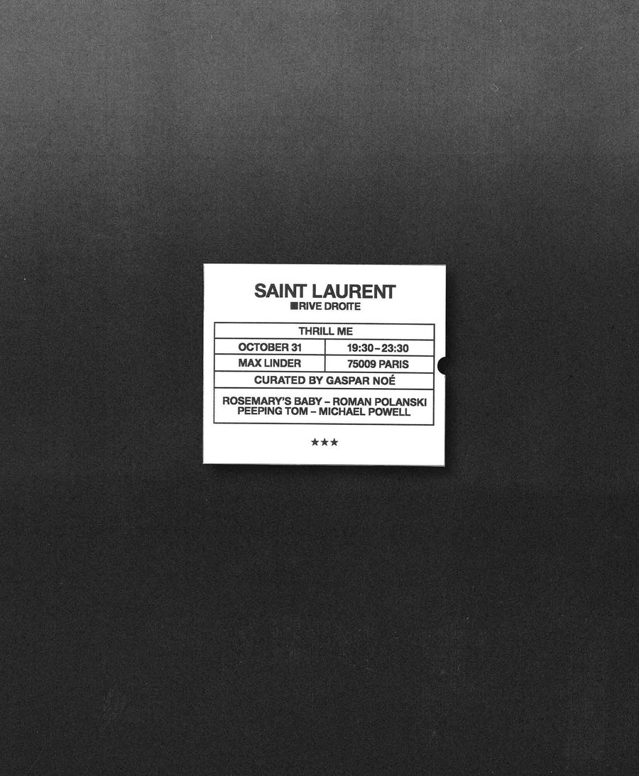 saint laurent thrill me cine peliculas halloween