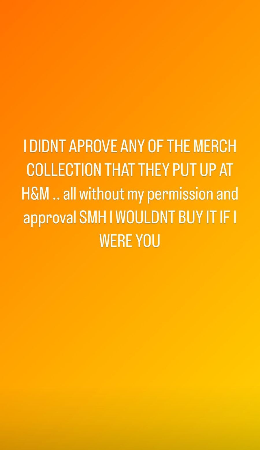 justin bieber merch h&M