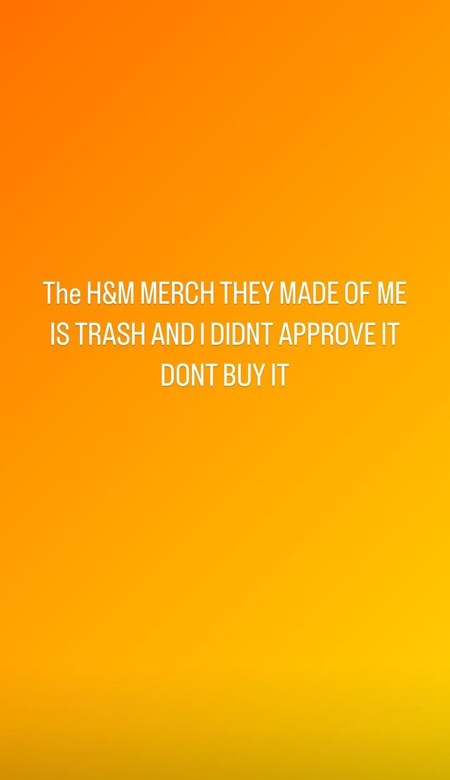 justin bieber merch h&m