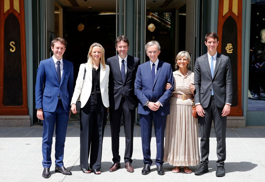 Bernard Arnault, LVMH Moët Hennessy Louis Vuitton CEO Holds A Press Conference For The Reopening Of Samaritaine Department Store