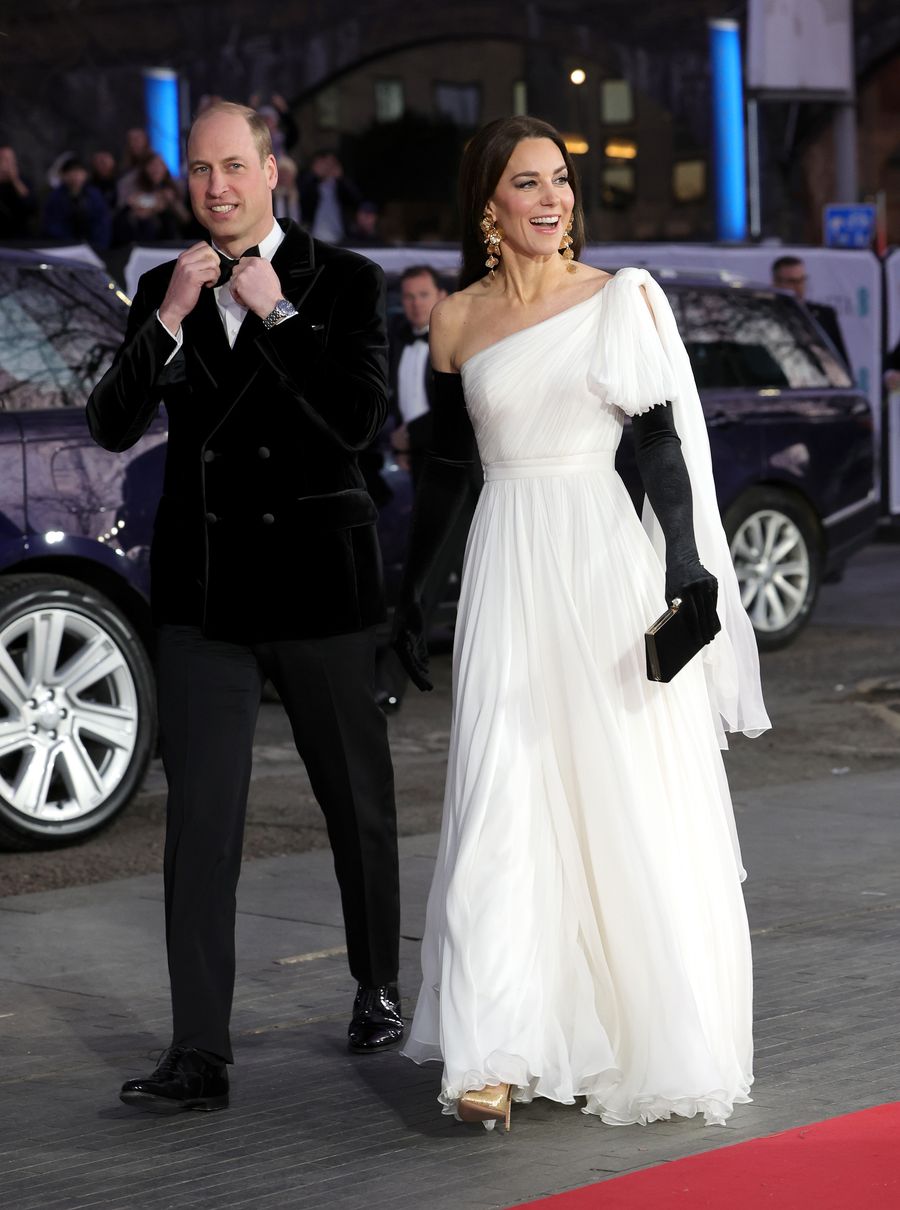 El príncipe William y Kate Middleton en los BAFTA 2023.