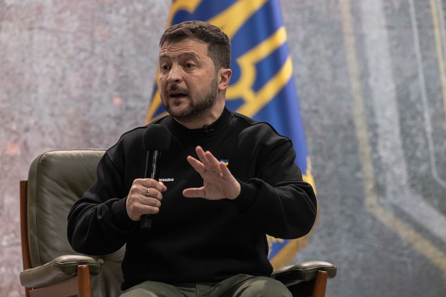 Zelensky Holds Press Conference On First Anniversary Of Russia's Full-Scale Invasion
