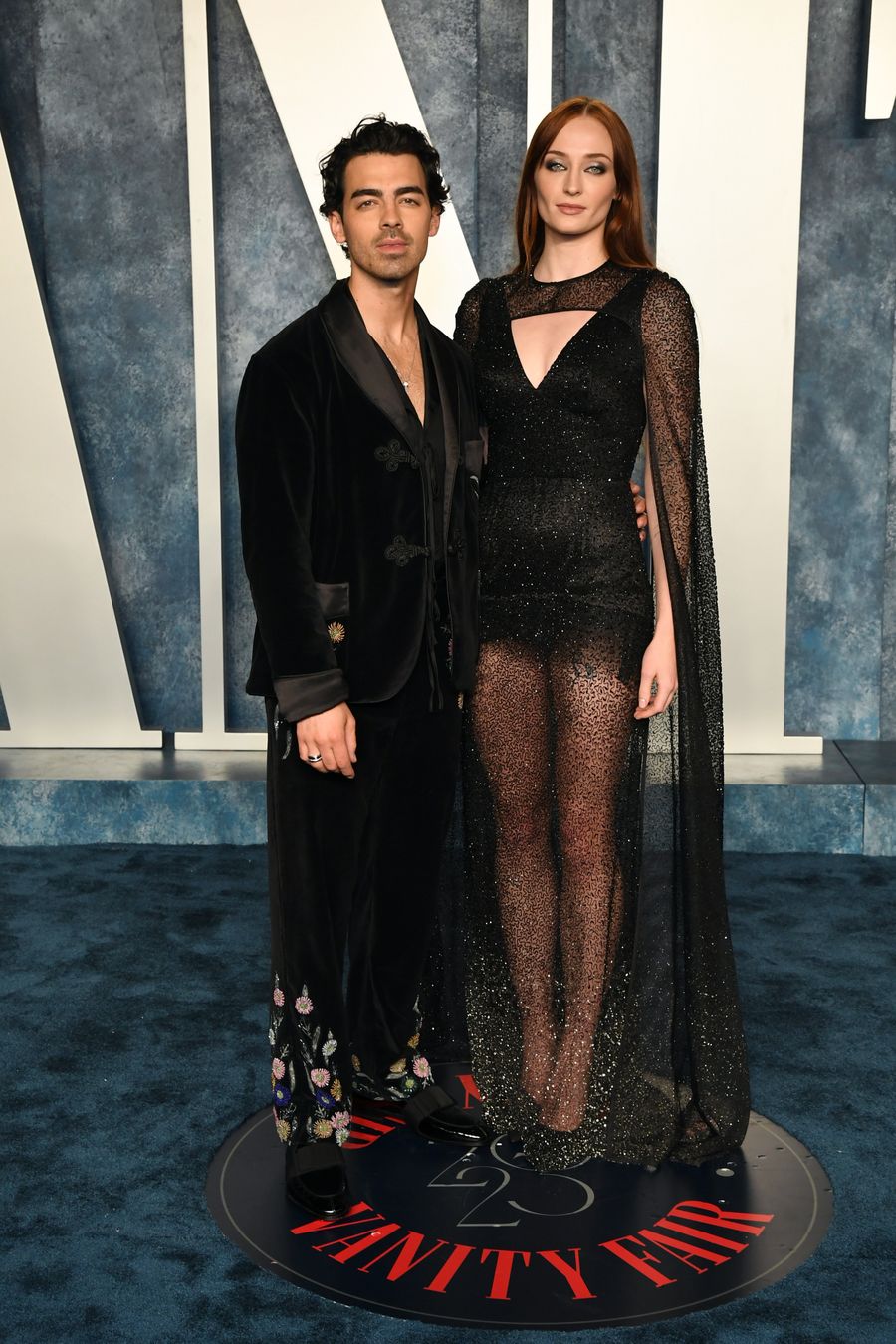 Joe Jonas y Sophie Turner en el after party de Vanity Fair.