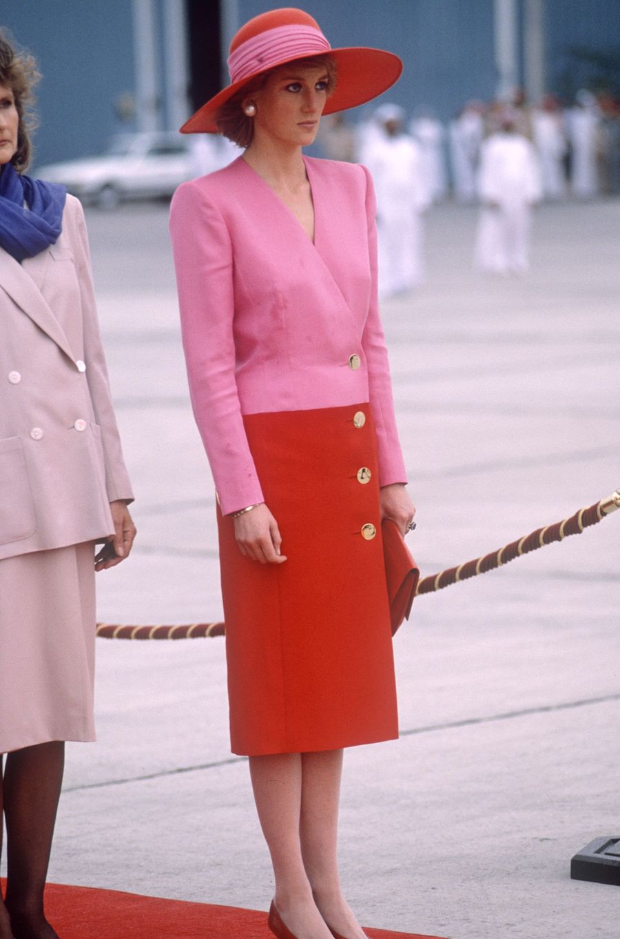 Prince Charles and Princess Diana on Tour of the Gulf States - 1989