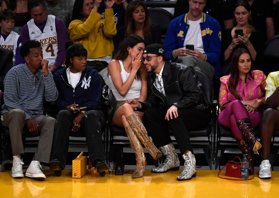 Celebrities At The Los Angeles Lakers Game