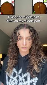 Consigue que tu raya media del pelo quede perfecta con este filtro de TikTok.