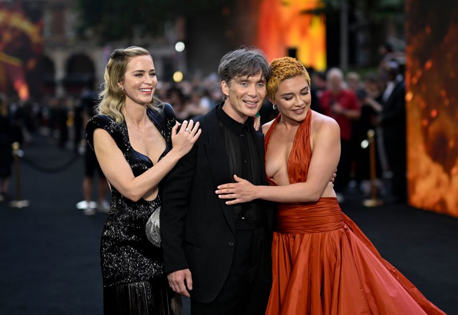 Emily Blunt, Cillian Murphy y Florence Pugh.