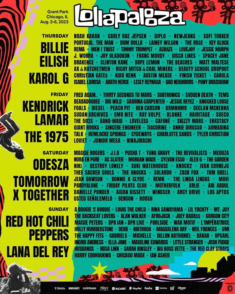 Karol G encabeza el cartl de Lollapalooza.
