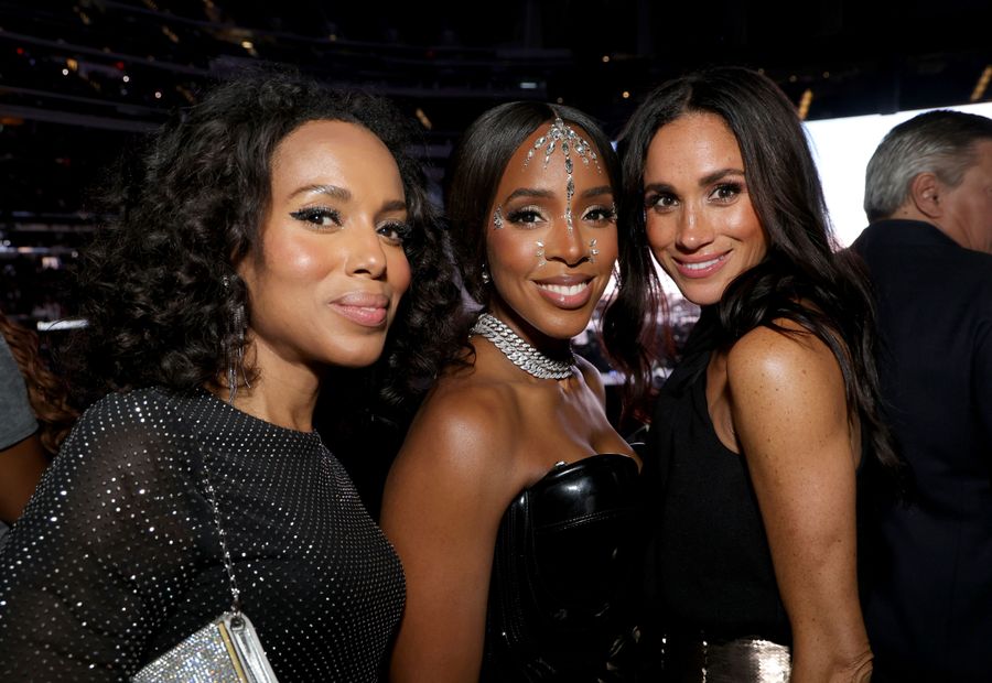 Kerry Washington, Kelly Rowland y Meghan Markle en el concierto de cumpleaños de Beyoncé