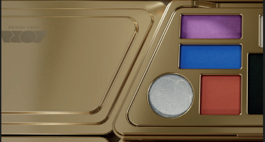 La paleta de sombras AORA, la marca de belleza mexicana sustentable.
