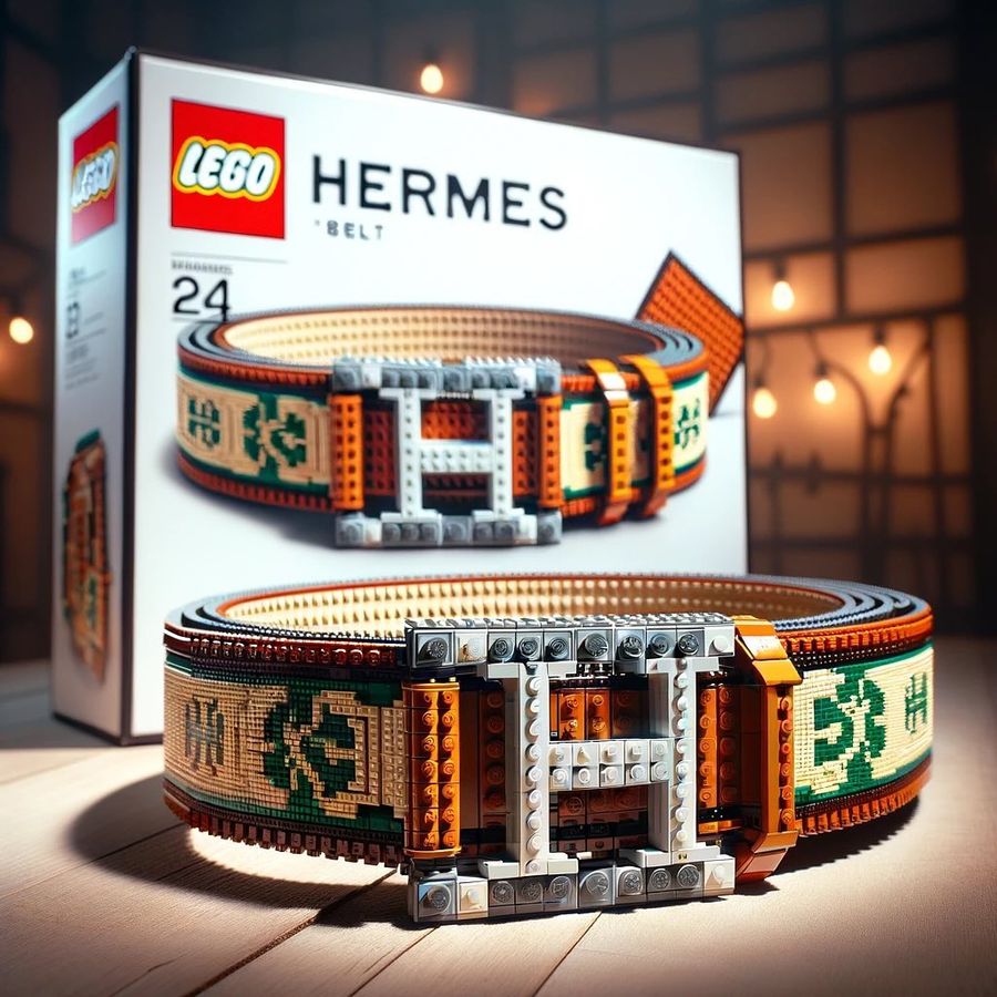 Cinturón Hermès generado con IA.