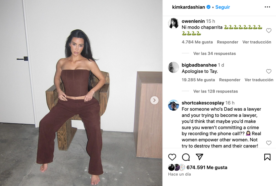 Las cuentas de KimK se inundan de hate ante la última entrevista de Taylor Swift.png