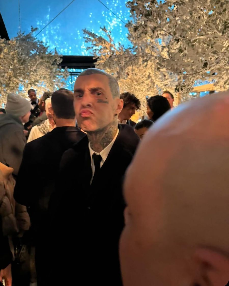 Timothée Chalamet estuvo presente en la fiesta de Navidad de las Kardashians