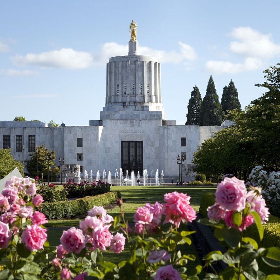 El edificio del Capitolio del estado de Oregon, en Salem