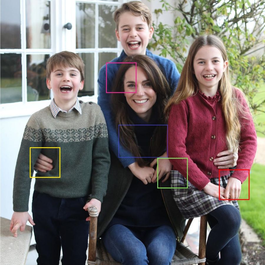 Instagram advierte que la foto de Kate Middleton con sus hijos fue alterada