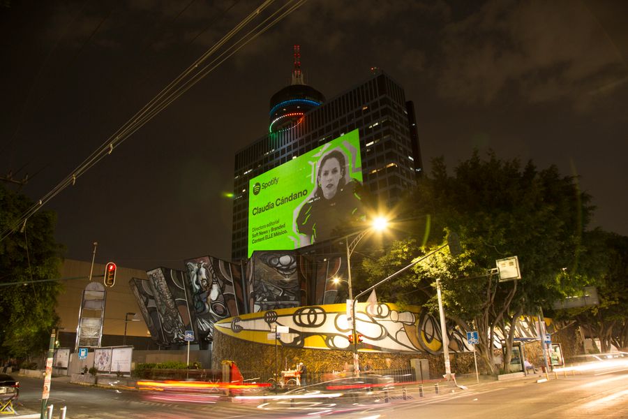 Spotify lleva a Claudia Cándano a la pantalla del WTC con ¡Hazte Escuchar!
