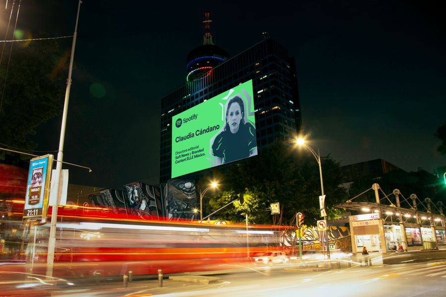 Spotify lleva a Claudia Cándano a la pantalla del WTC con ¡Hazte Escuchar!