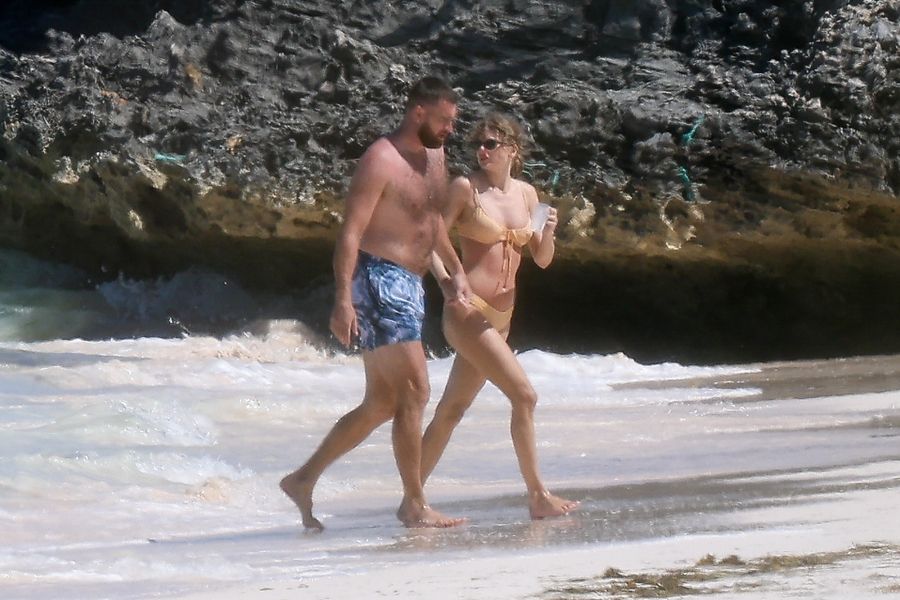 Taylor Swit y Travis Kelce elevan la temperatura de Bahamas con su amor