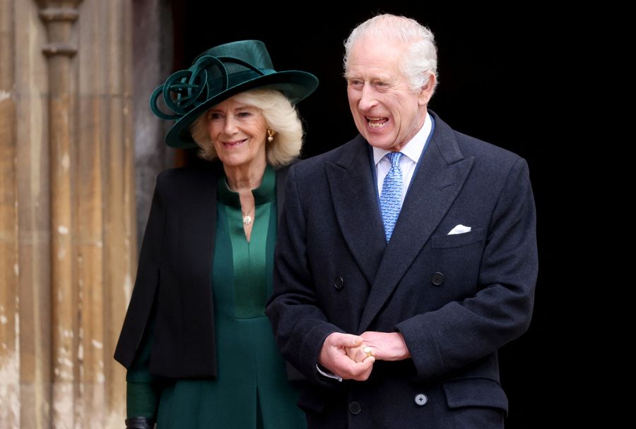 Kate Middleton no pudo asistir al servicio religioso de Pascua pero el rey Carlos y la reina Camila sí estuvieron presentes.