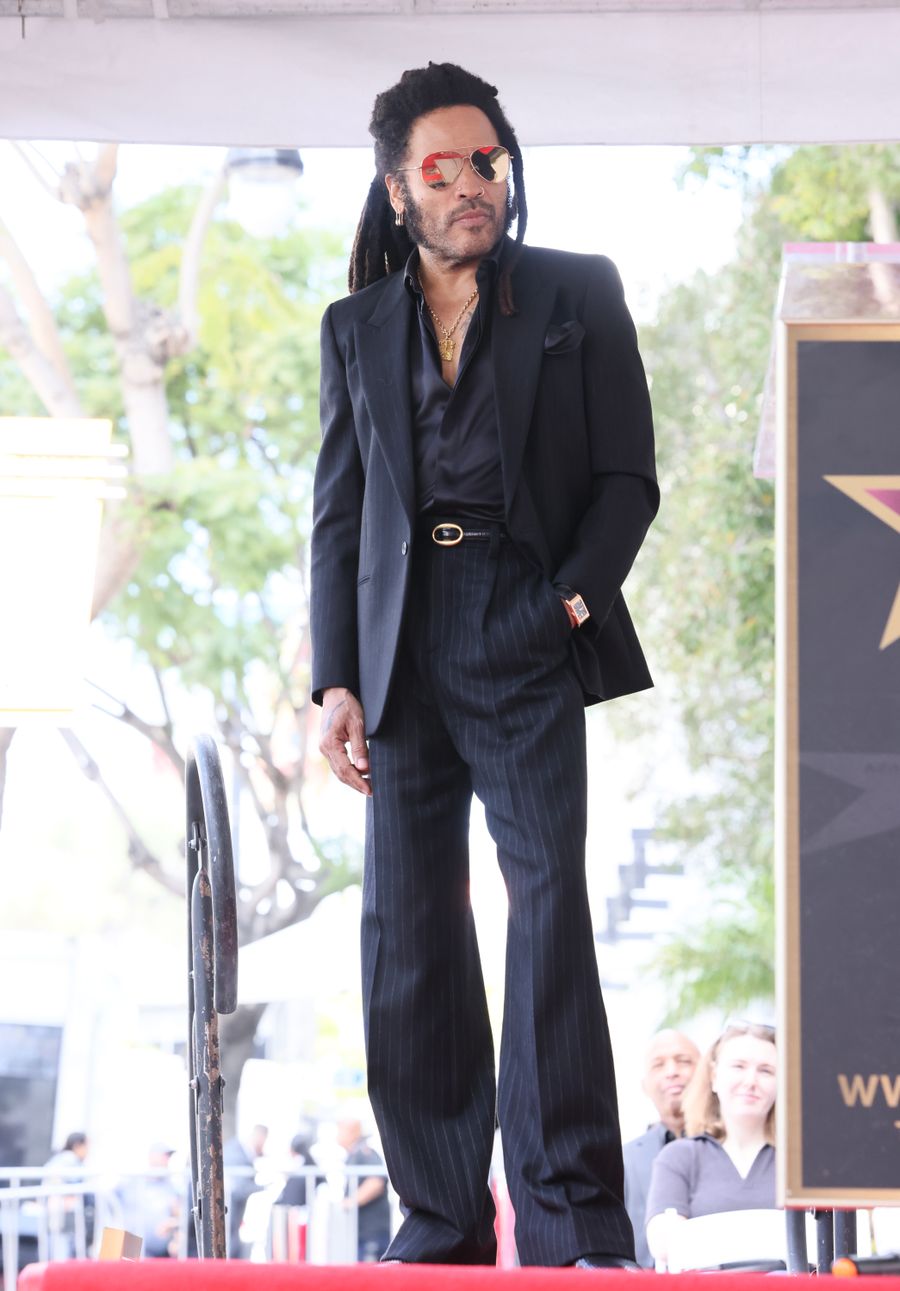 Lenny Kravitz Honored With Star On The Hollywood Walk Of Fame