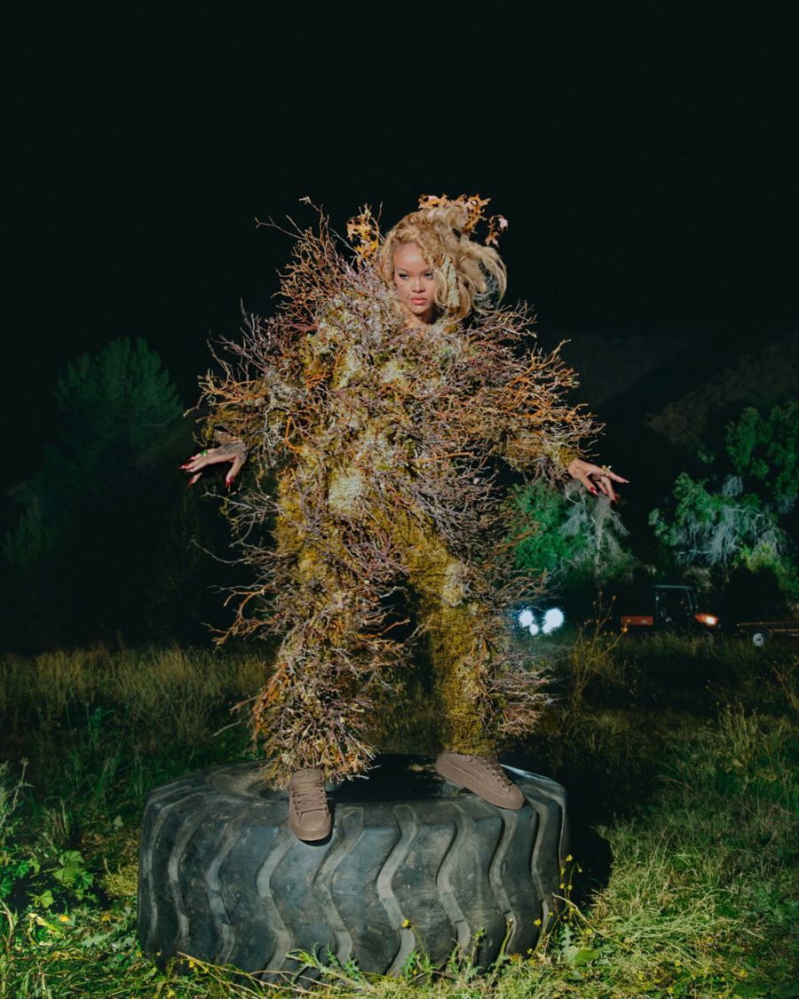 Rihanna lleva el camuflaje a otro nivel en su nueva campaña Fenty Puma