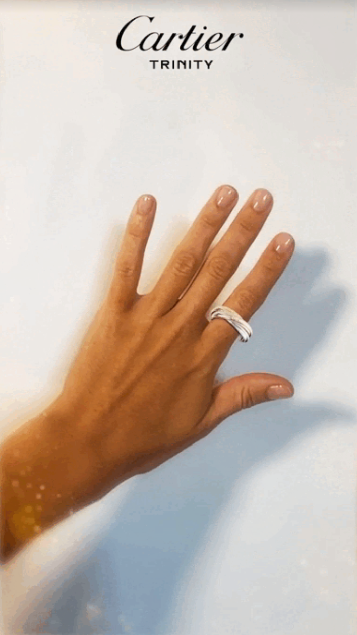 Snapchat y Cartier se unen para que puedas probarte su icónico anillo Trinity..jpg
