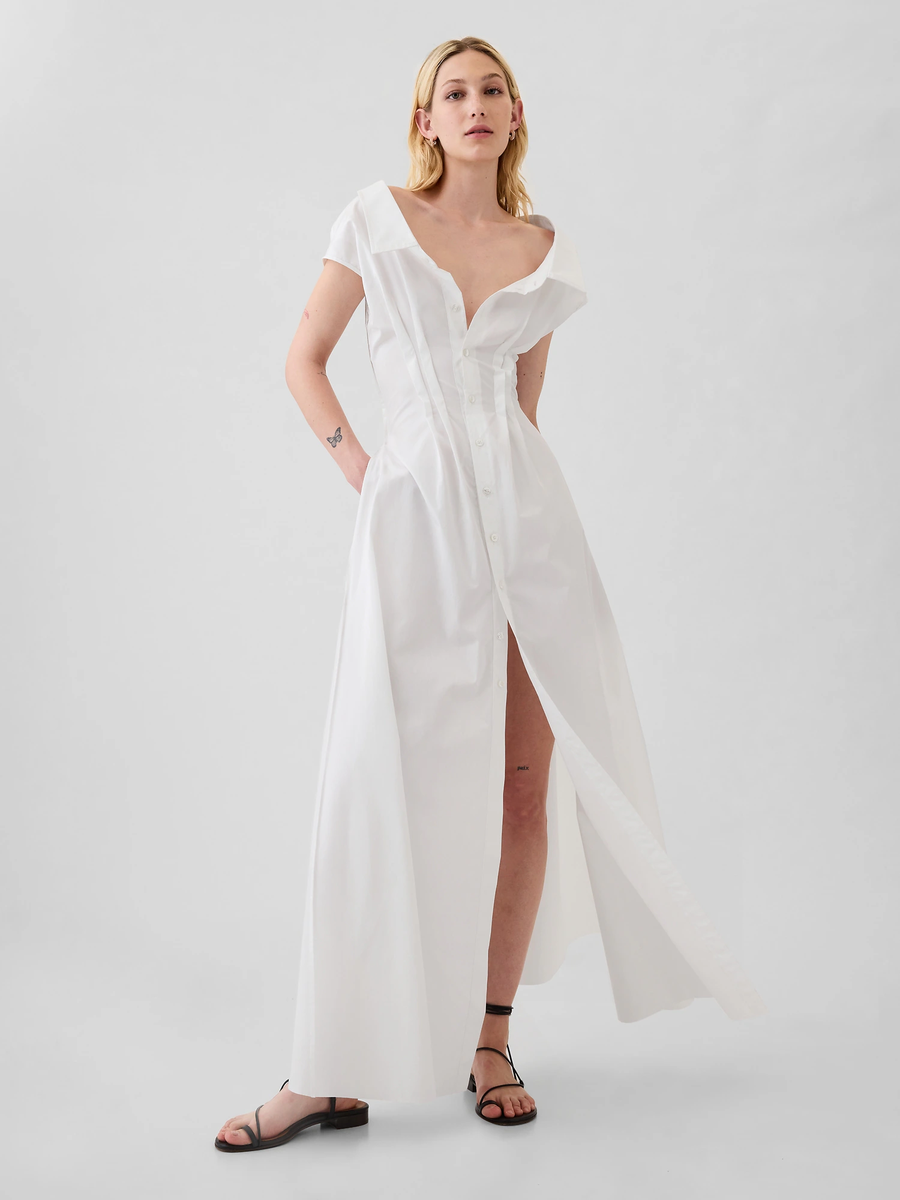 El vestido camisero blanco de Anne Hathaway ya está disponible en GAP