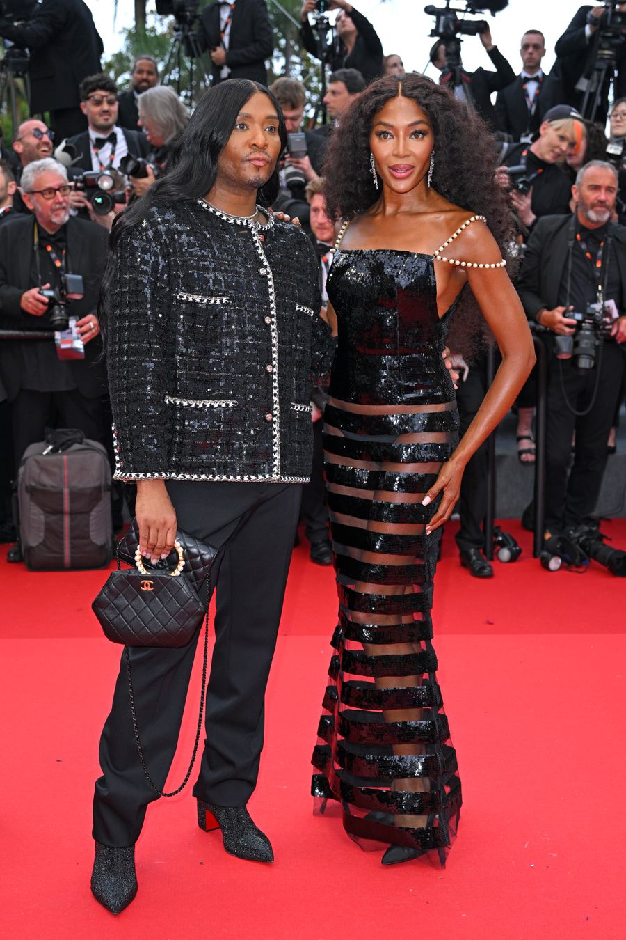 Naomi Campbell usa en Cannes el vestido de Chanel que lució hace 28 años