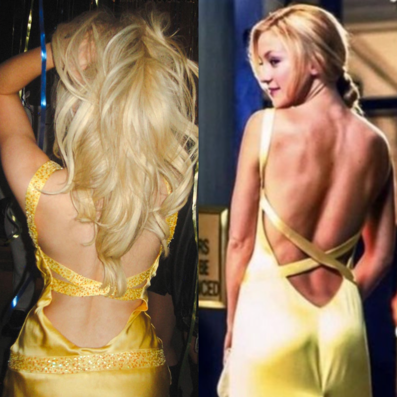 Sabrina Carpenter usa la versión corta del vestido amarillo de Cómo perder a un hombre en 10 días