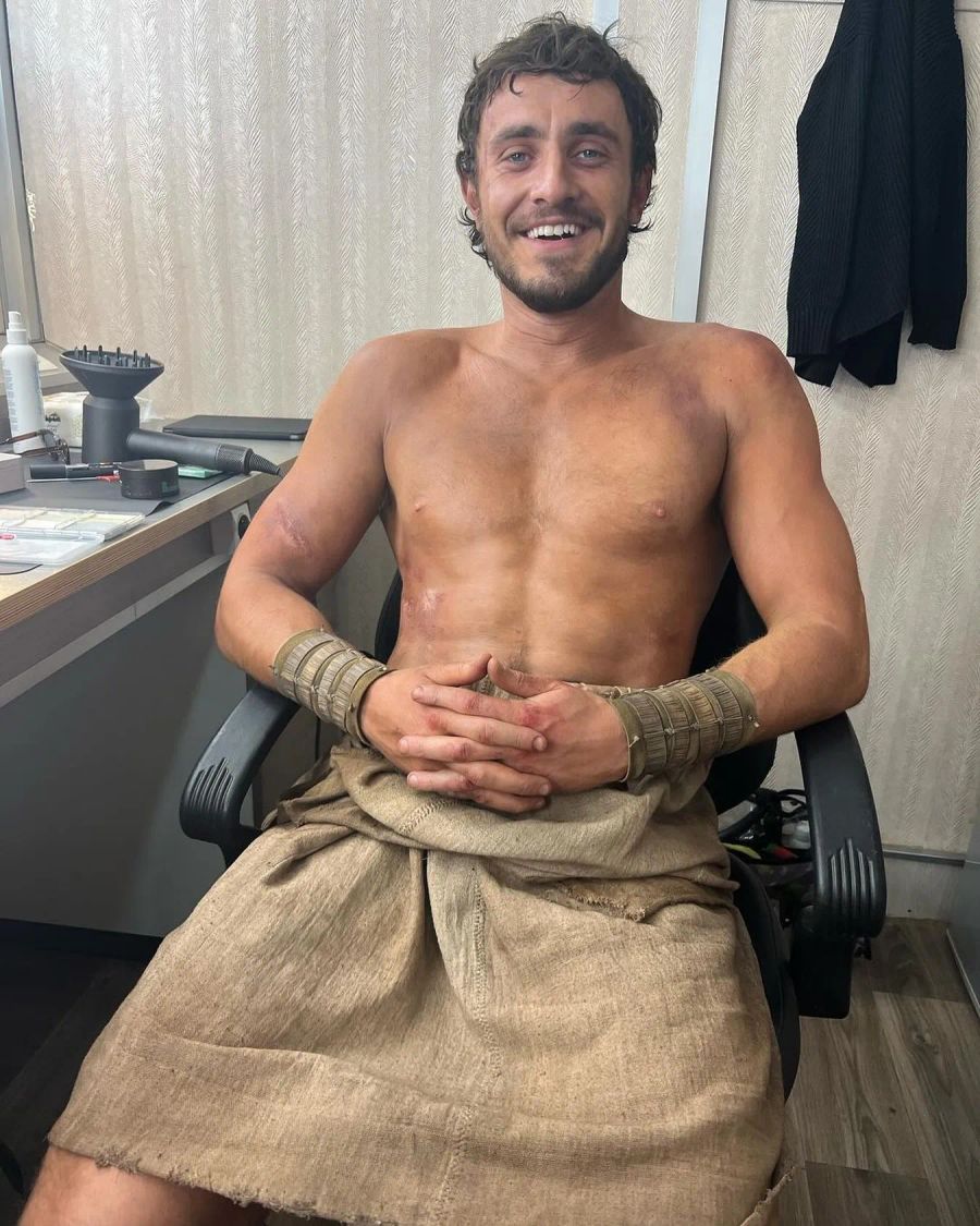 Paul Mescal en el set de 'Gladiator II' es el antídoto de la tristeza del verano