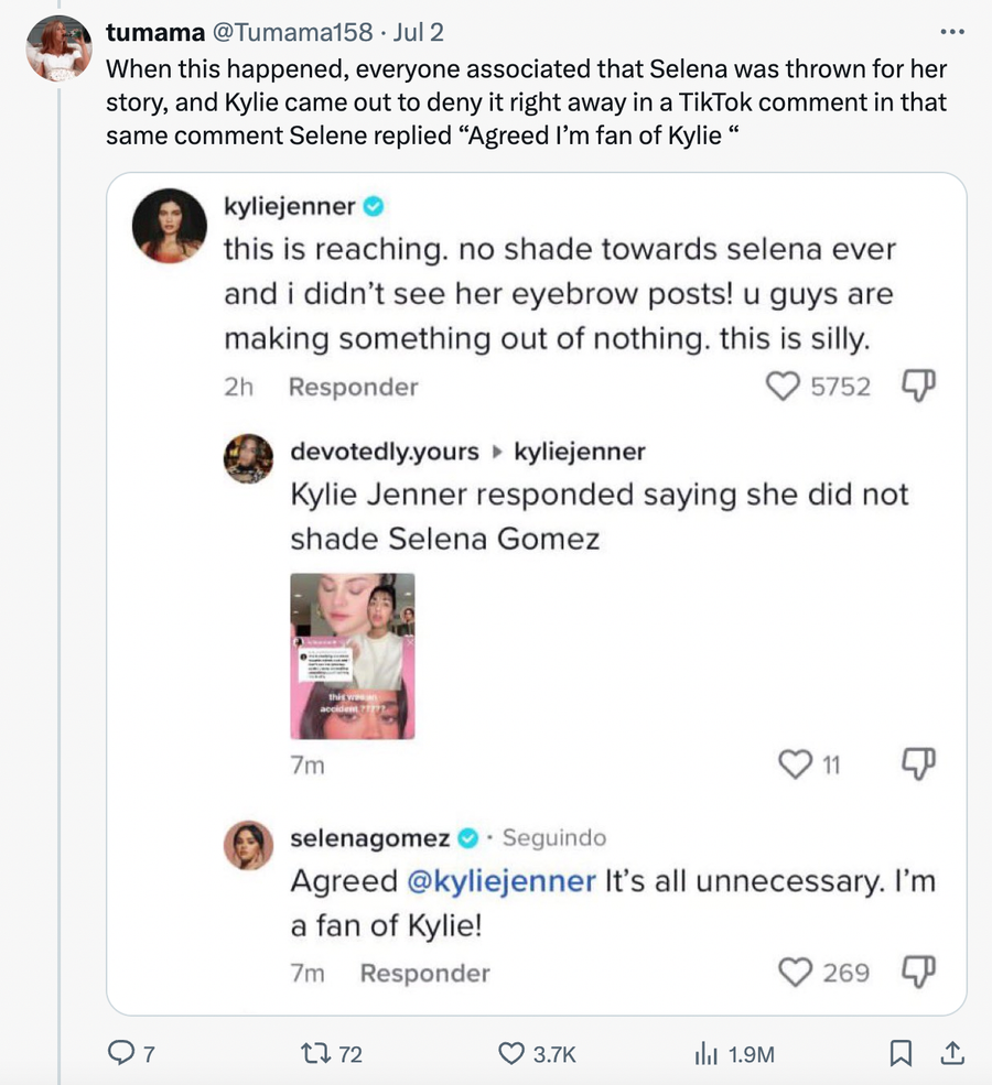 X asegura que Selena Gomez es la verdadera villana de las redes sociales
