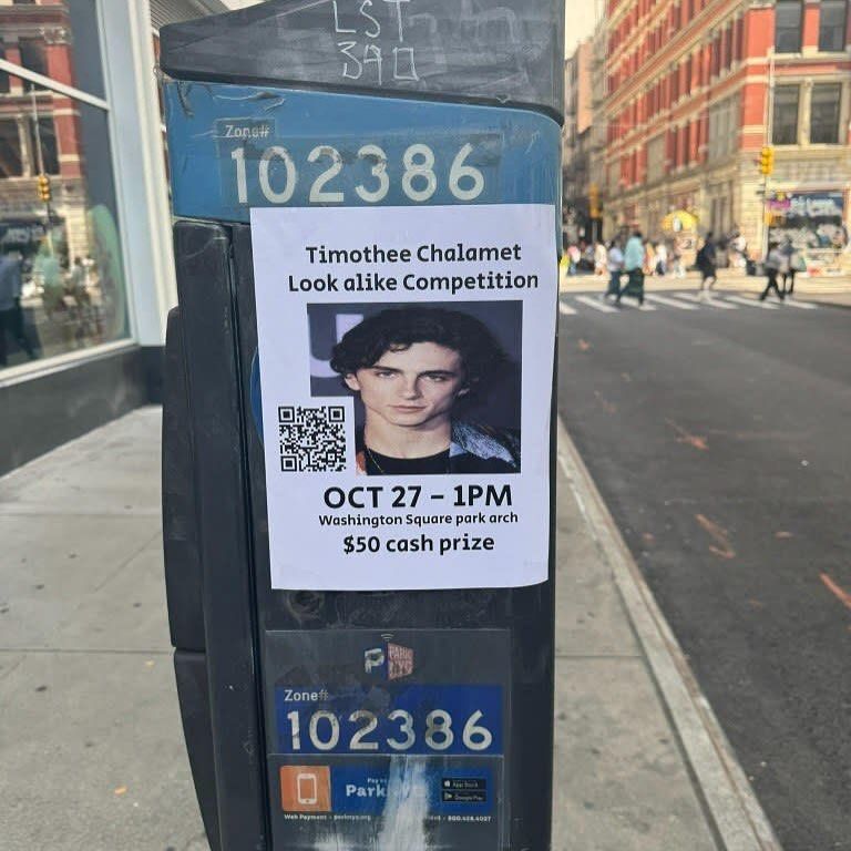 Timothee Chalamet concurso dobles