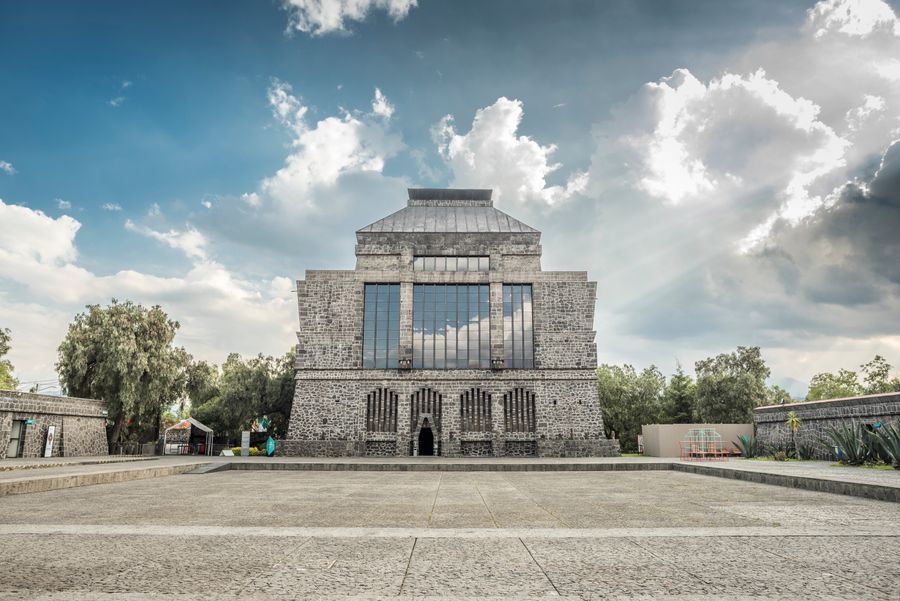 Front,View,Of,The,"diego,Rivera,Anahuacalli",Museum,In,Coyoacan
