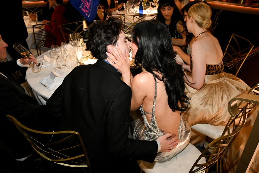 kylie jenner timothee chalamet golden globes