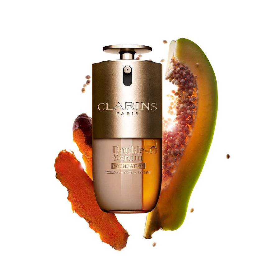 La nueva base de Clarins Double Serum Foundation con ingredientes limpios